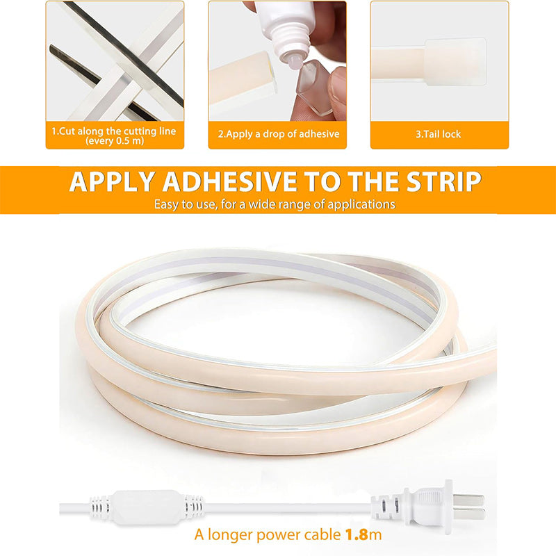 120V COB LED Strip Lights Plug-in