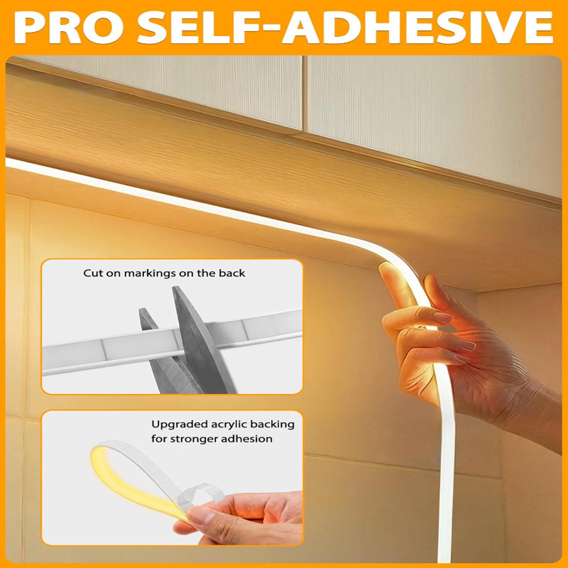Warm White 24V COB LED Strip Light Set
