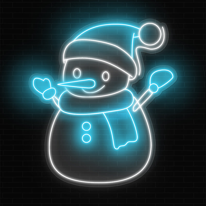 Christmas Snowman Neon Sign For Home