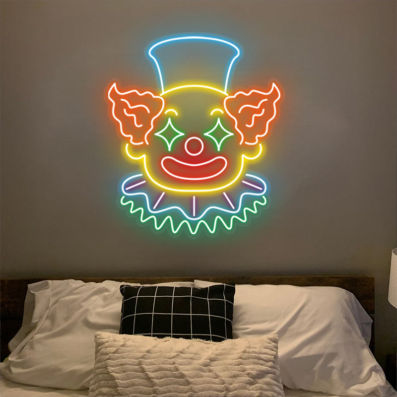 Clown Neon Sign For Playroom