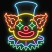 Clown Neon Sign For Playroom