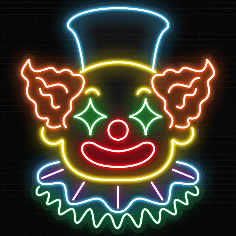 Clown Neon Sign For Playroom