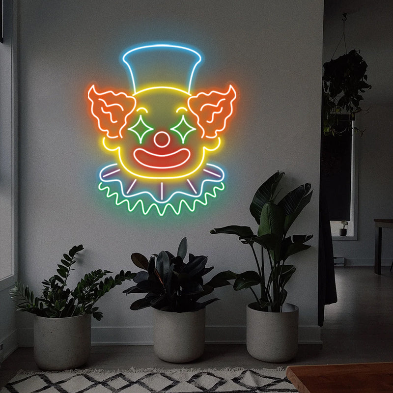 Clown Neon Sign For Playroom