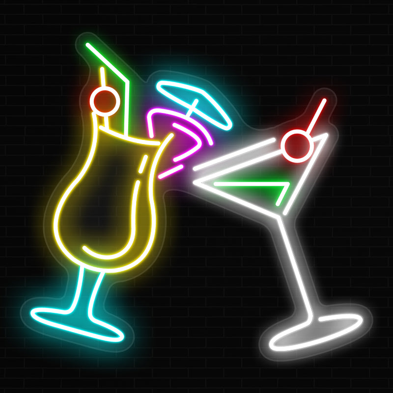 Cocktails Neon Sign For Home Bar
