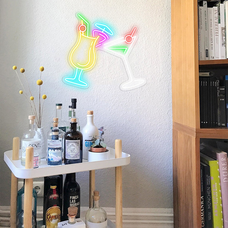 Cocktails Neon Sign For Home Bar