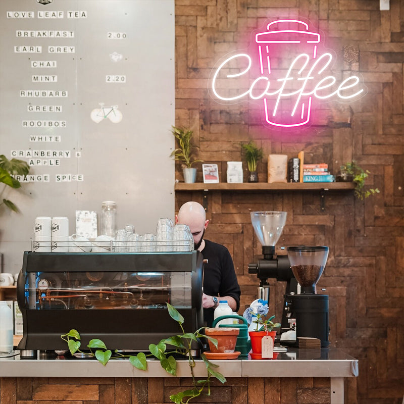 Coffee Neon Signs For Cafe Bar