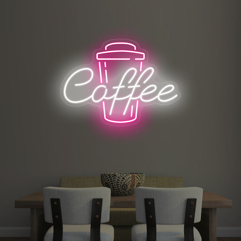 Kaffee-Neonschilder für Café-Bar