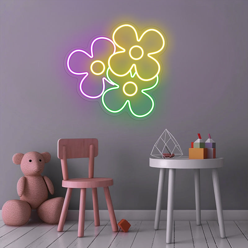 Flowers Neon Sign For Wall