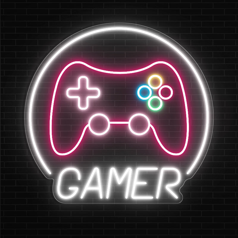 Game Controller Gamer Neon Sign