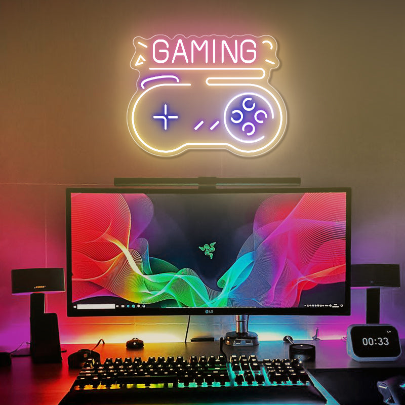 Gamepad Neon Sign For Gaming Room