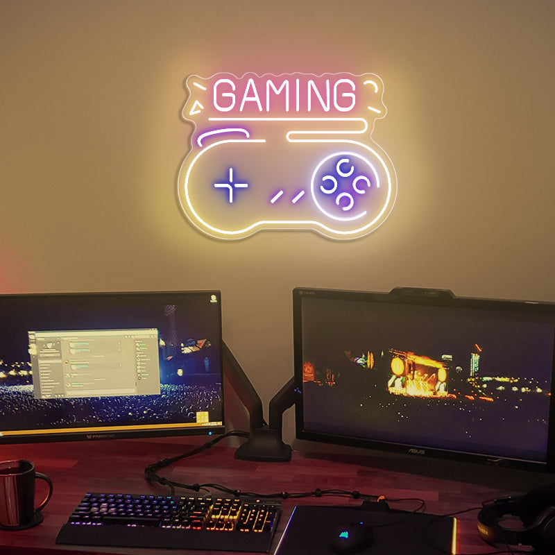 Gamepad Neon Sign For Gaming Room