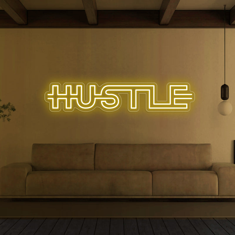 Hustle Neon Sign For Home