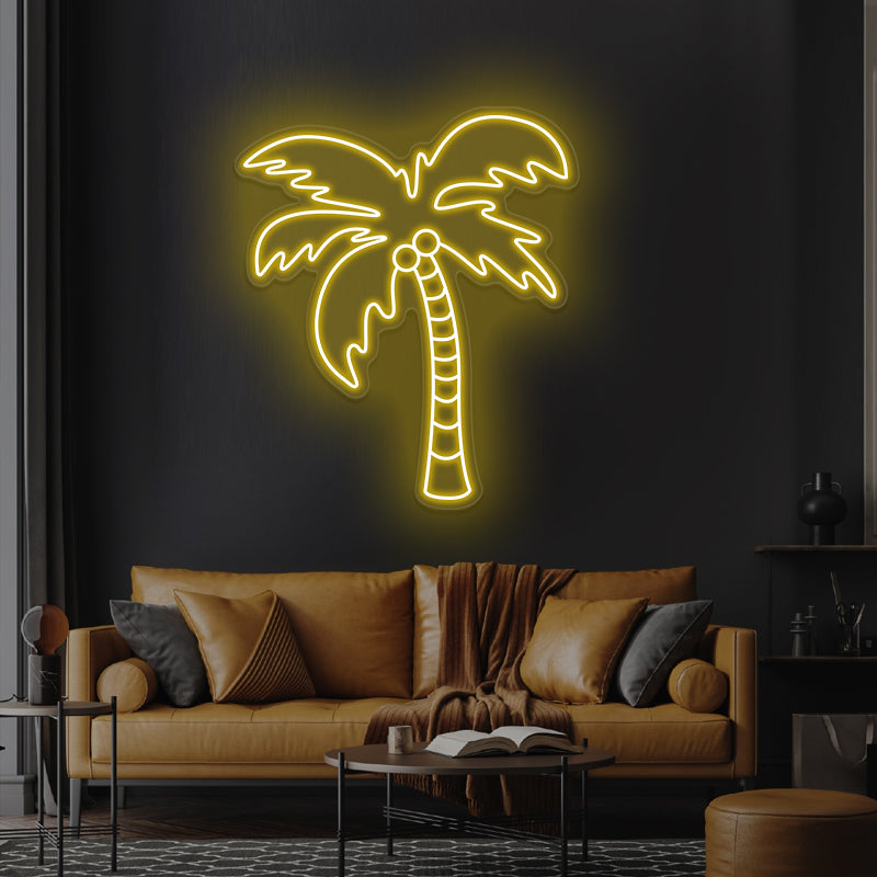 Palm Tree Neon Sign For Living Room