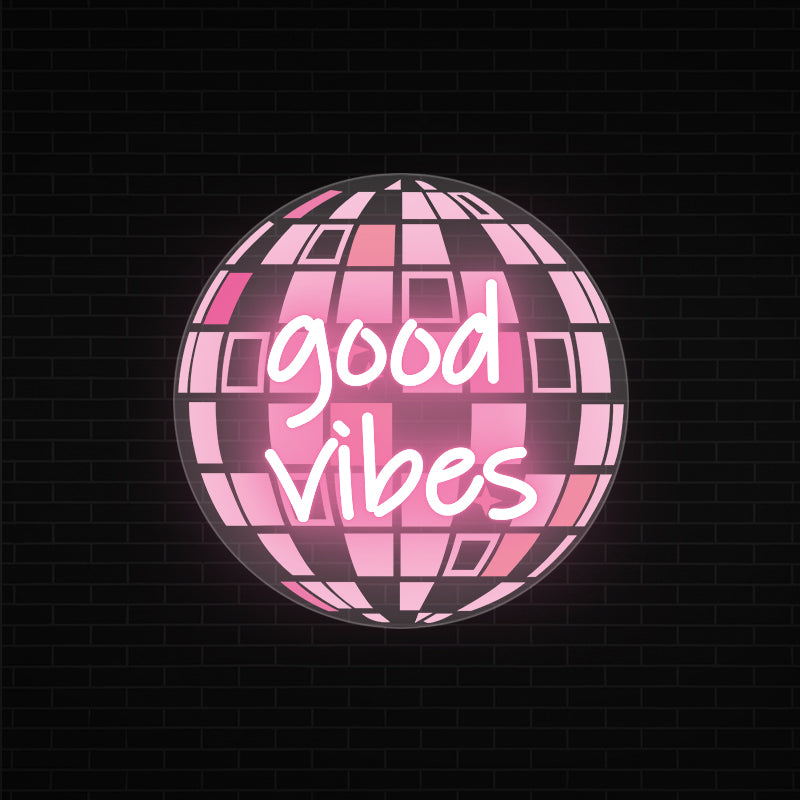 Good Vibes Neon Sign For Dorm Room