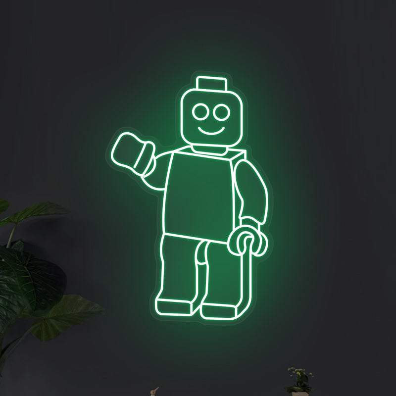 Lego Neonschild für Spielzimmer