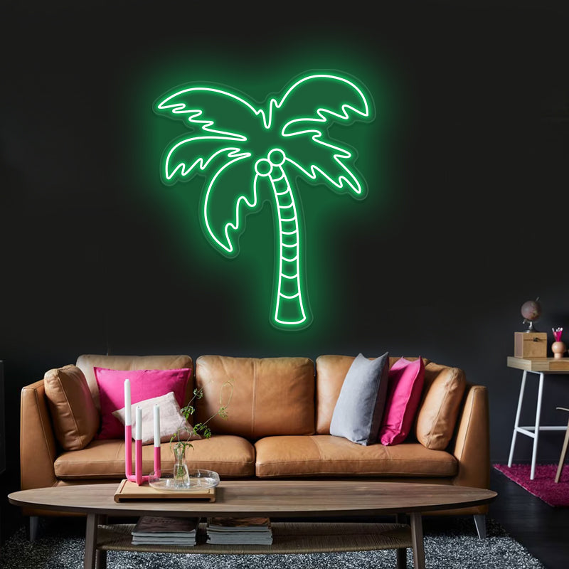 Palm Tree Neon Sign For Living Room