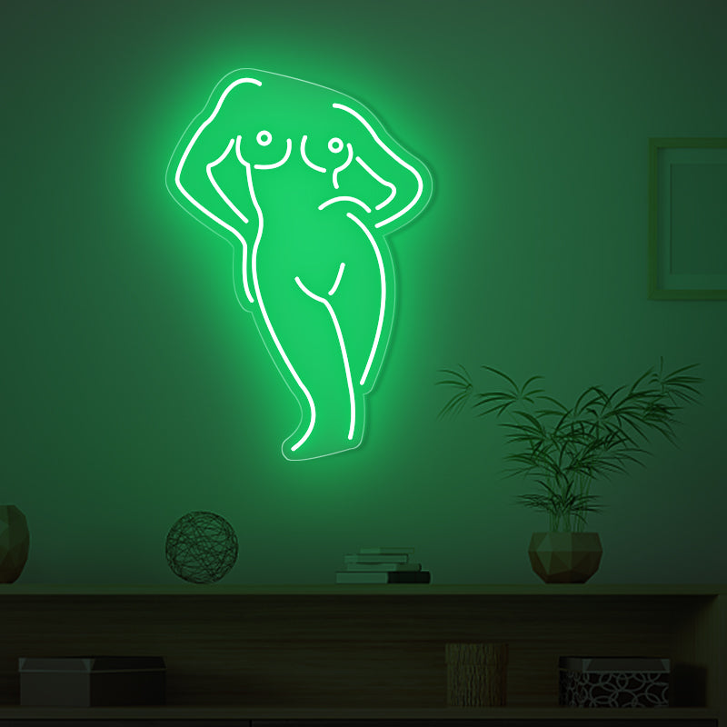 Women Body Shape Neon Sign For Bedroom