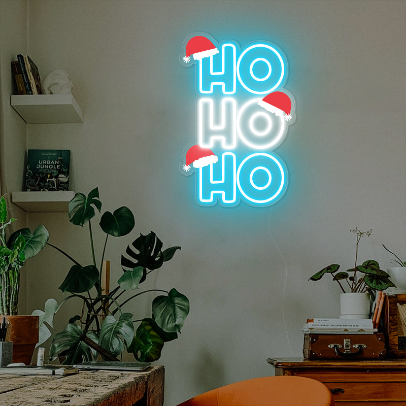 HO HO HO Christmas Neon Sign