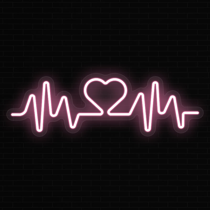 Heartbeat Neon Sign For Room