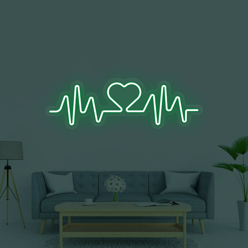 Heartbeat Neon Sign For Room