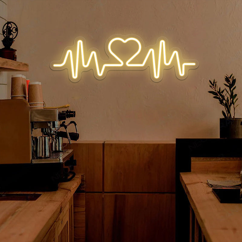 Heartbeat Neon Sign For Room