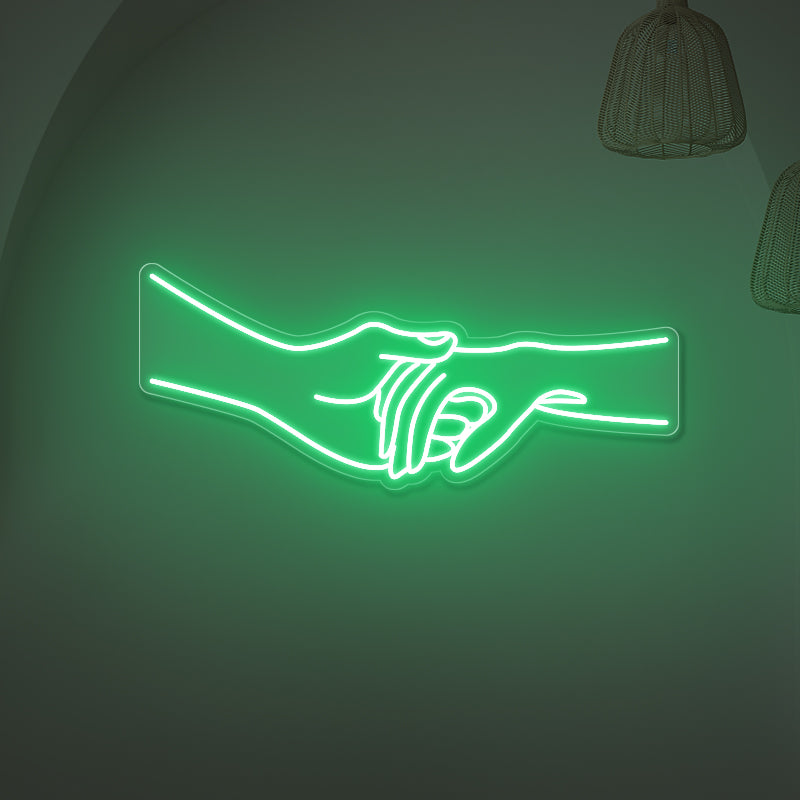 Holding Hands Neon Sign For Wedding