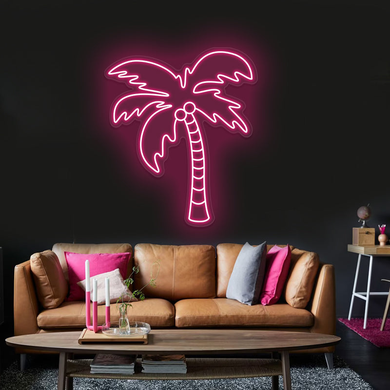 Palm Tree Neon Sign For Living Room