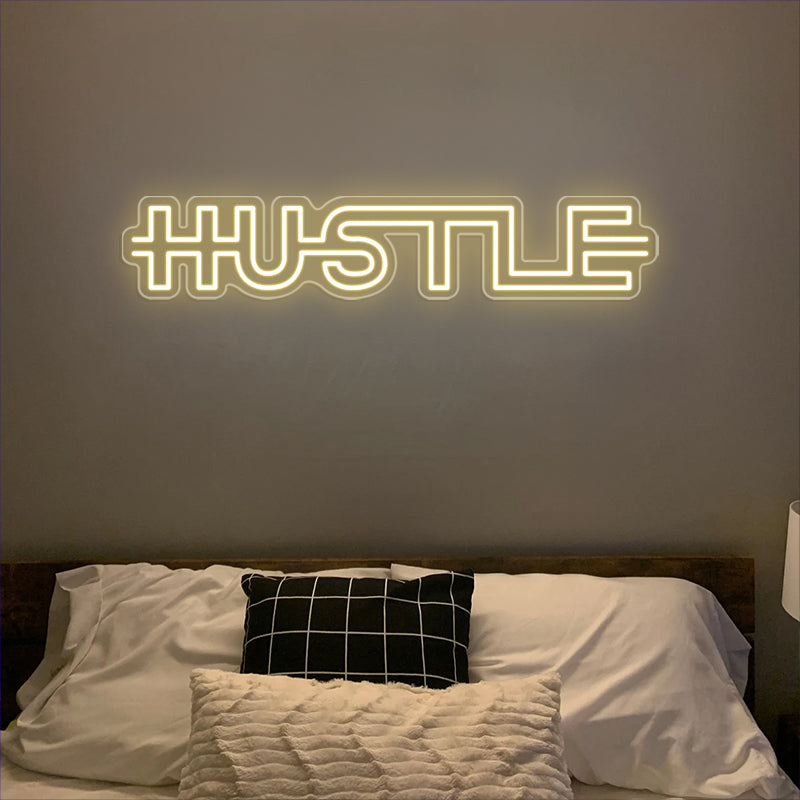 Hustle Neon Sign For Home