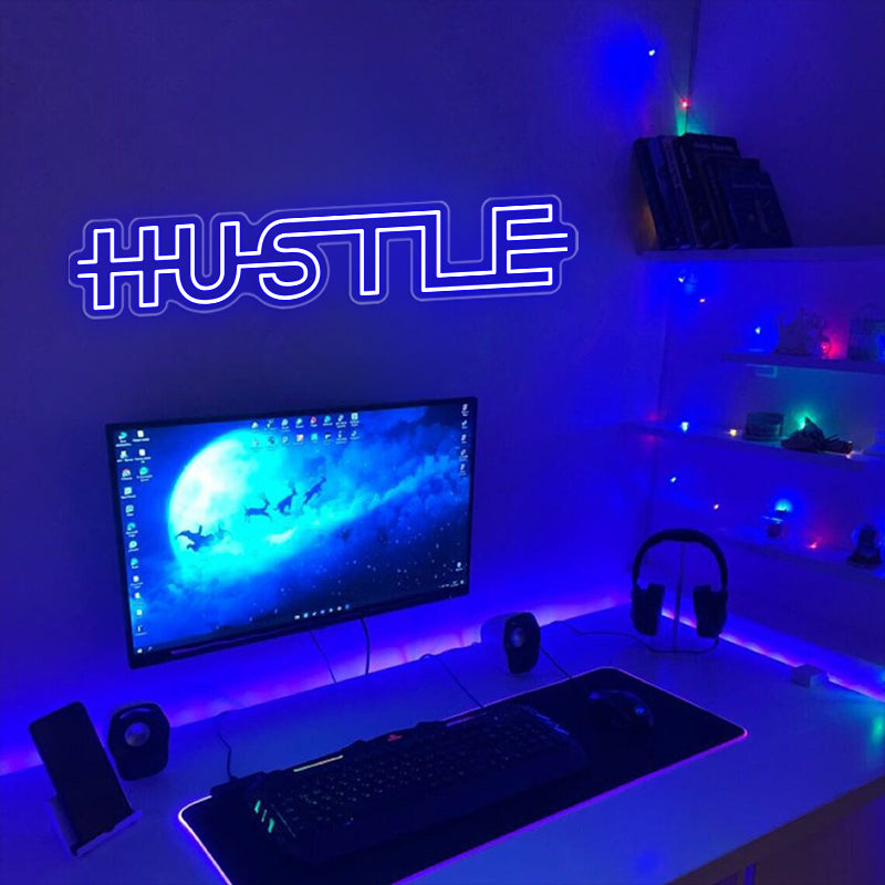 Hustle Neon Sign For Home