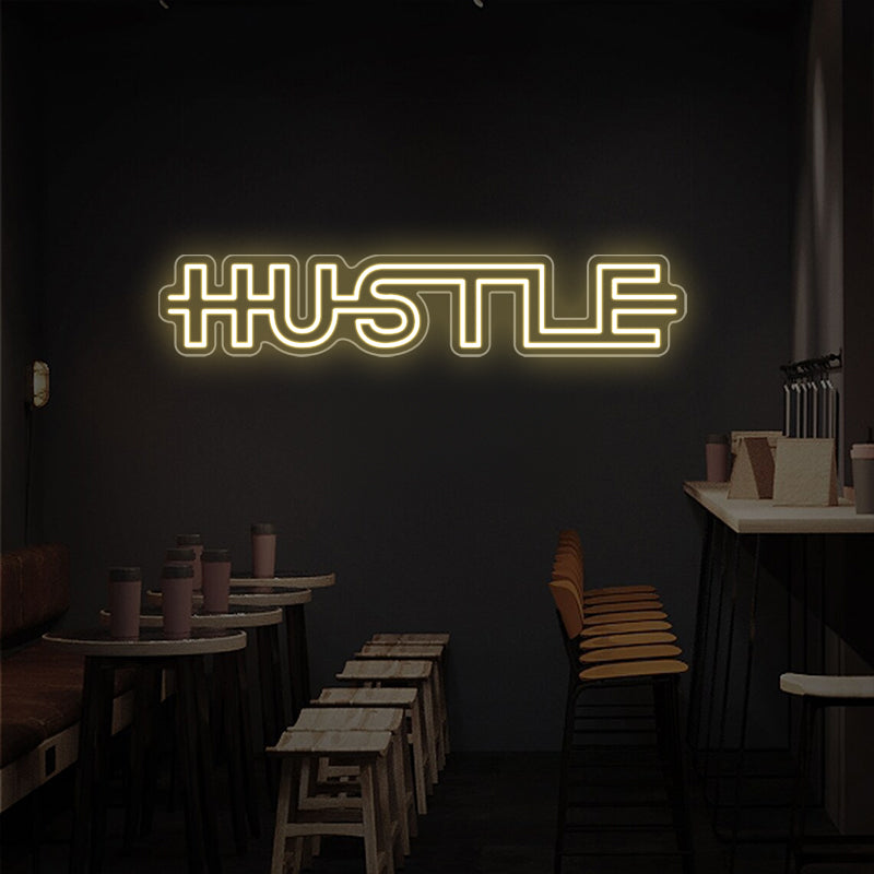 Hustle Neon Sign For Home