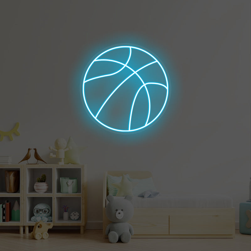 Neon Basketball Sign For Bedroom