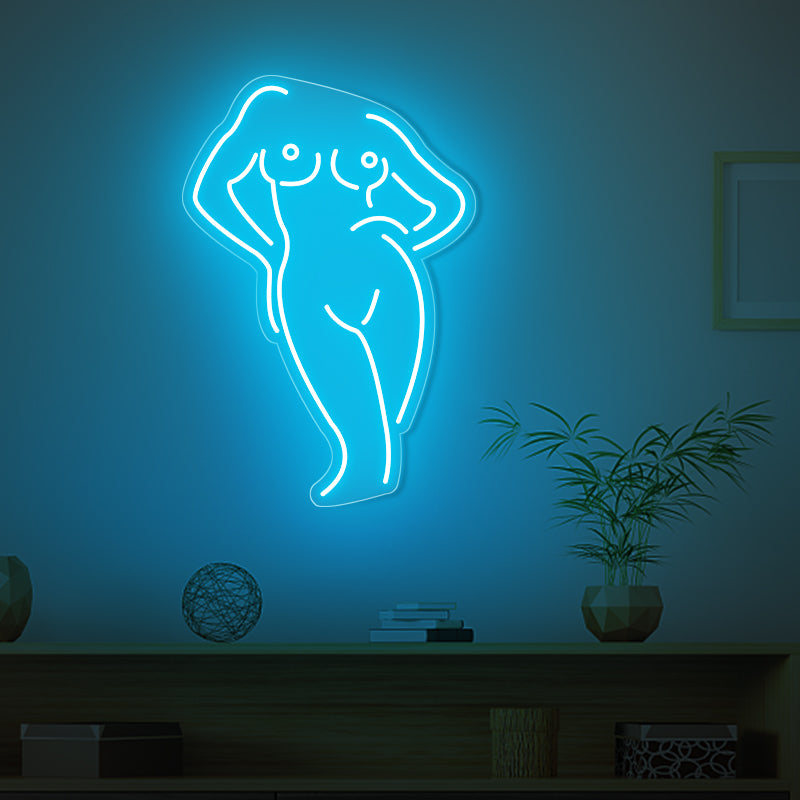 Frauen Körperform Neon Zeichen für Schlafzimmer