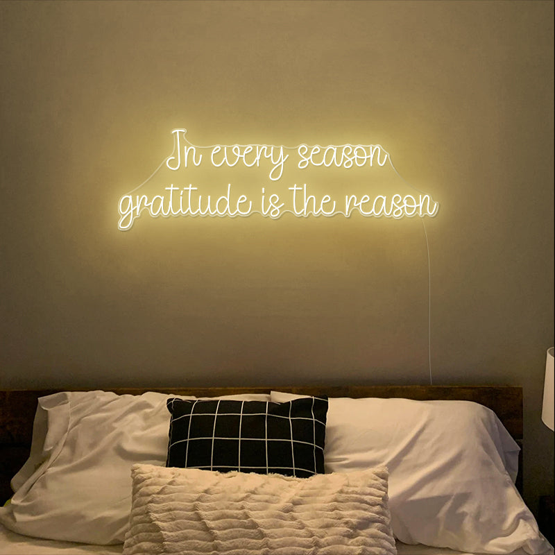 In Every Season Gratitude Is the Reason Thanksgiving Sign