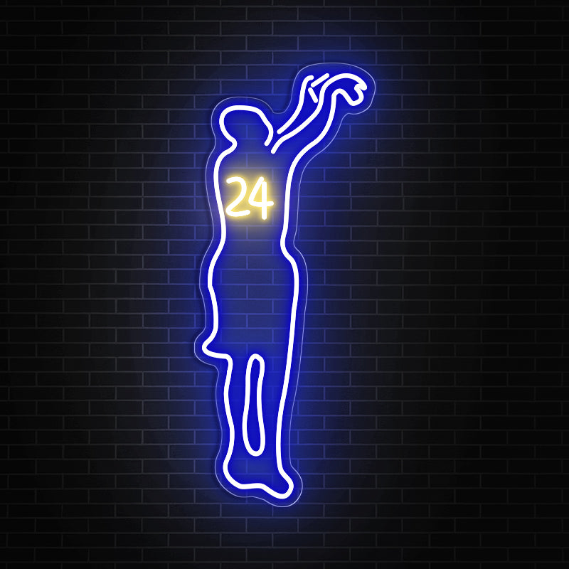 Kobe Bryant Neonschild Kunst