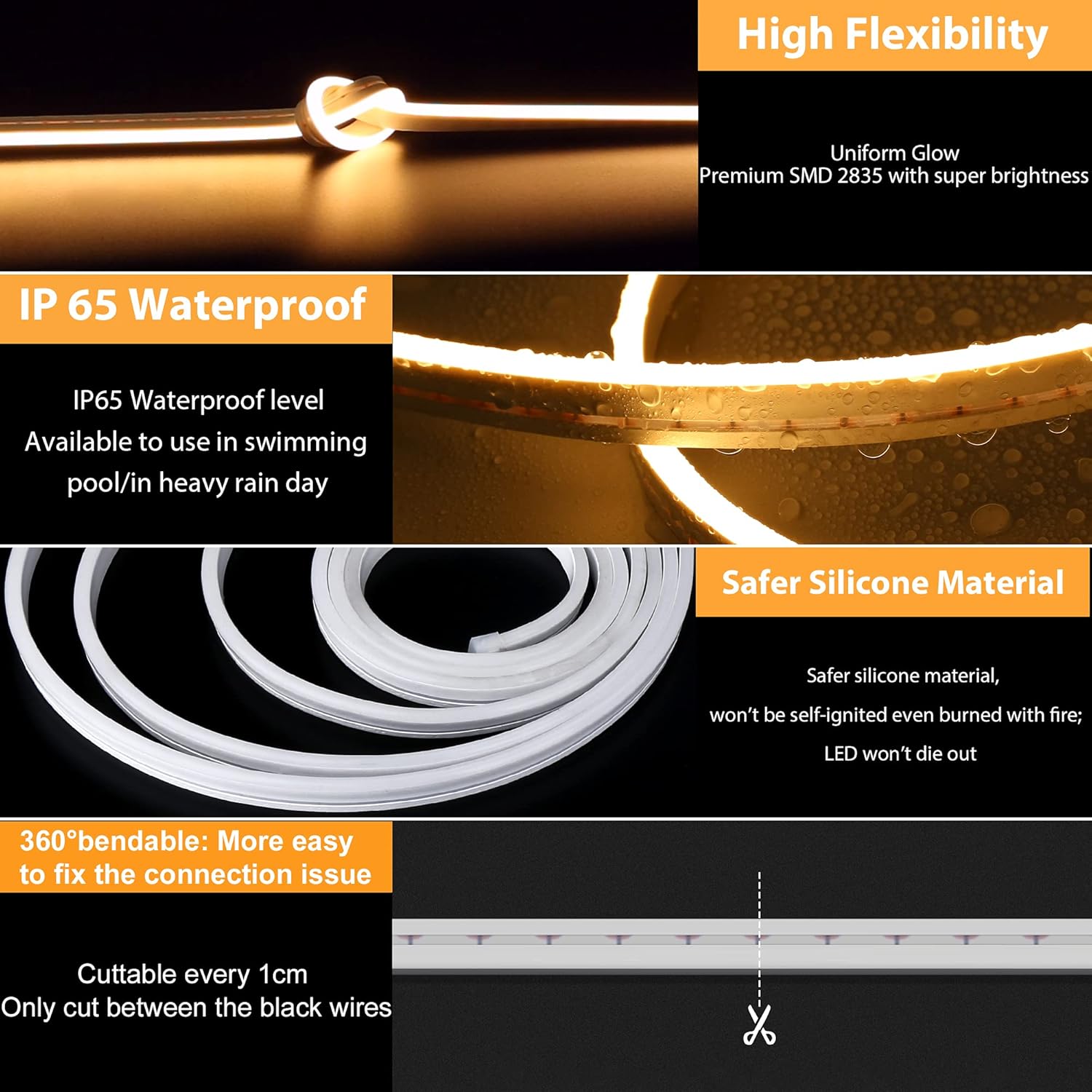 Waterproof LED Strip Lights For Decoration