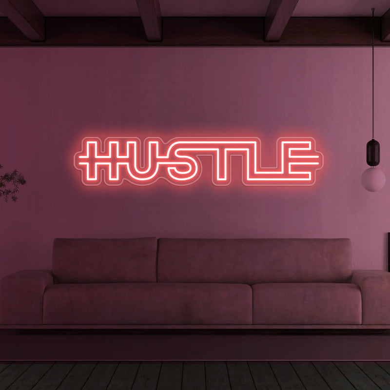 Hustle Neon Sign For Home