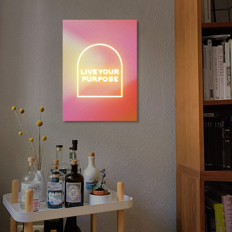 Live Your Purpose Neon Sign