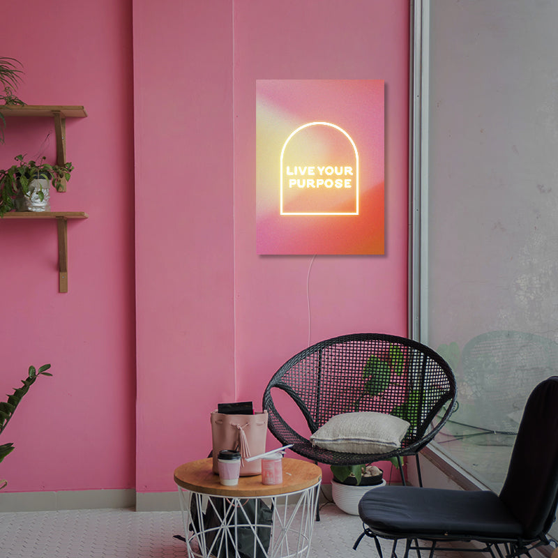 Live Your Purpose Neon Sign