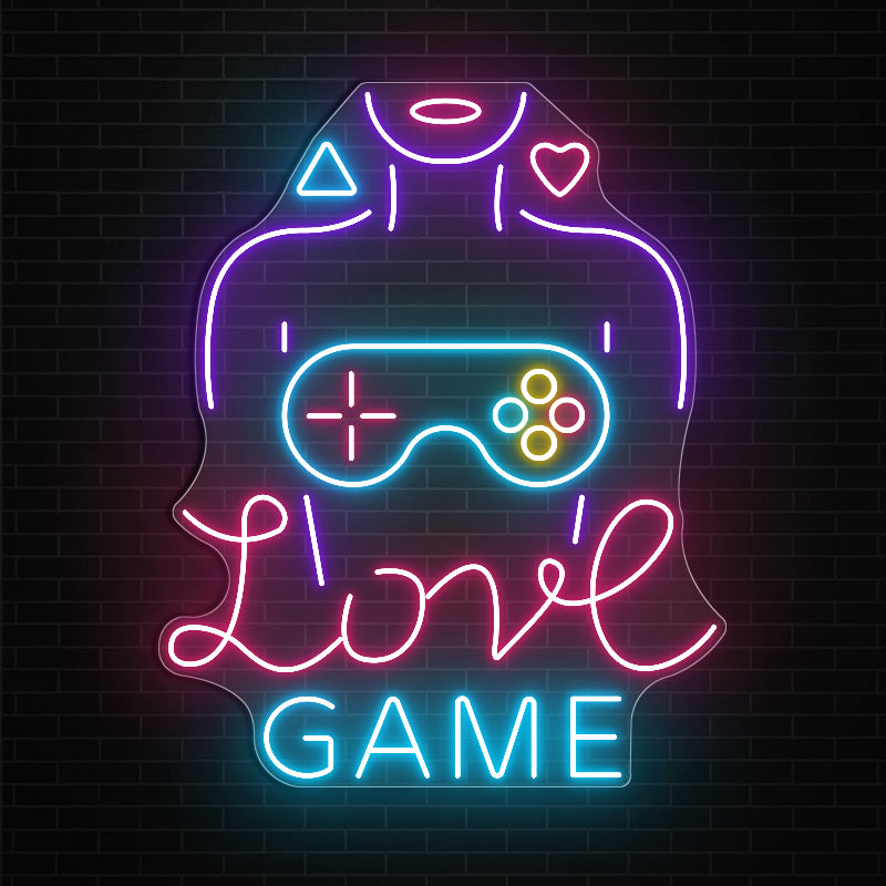 Love Game Neon Sign Art