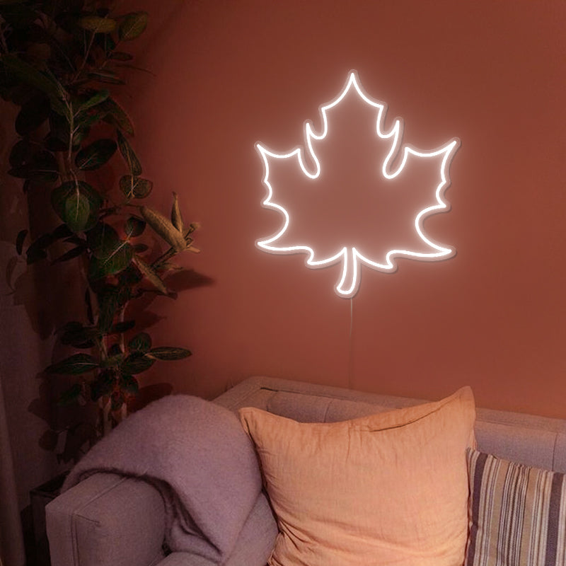 Maple Leaf Neon Sign For Fall Decor