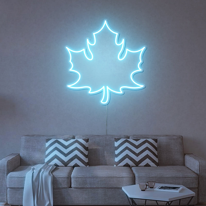 Maple Leaf Neon Sign For Fall Decor