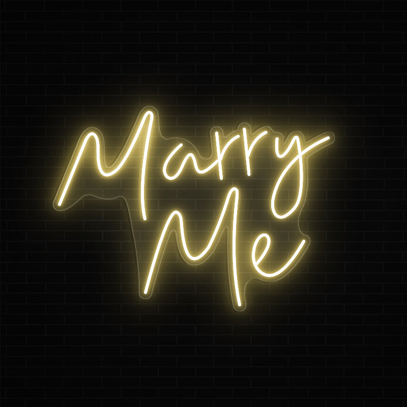 Marry Me Neon Sign For Wedding