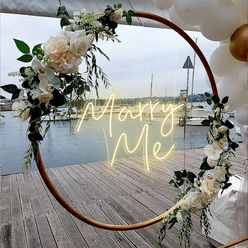 Marry Me Neon Sign For Wedding