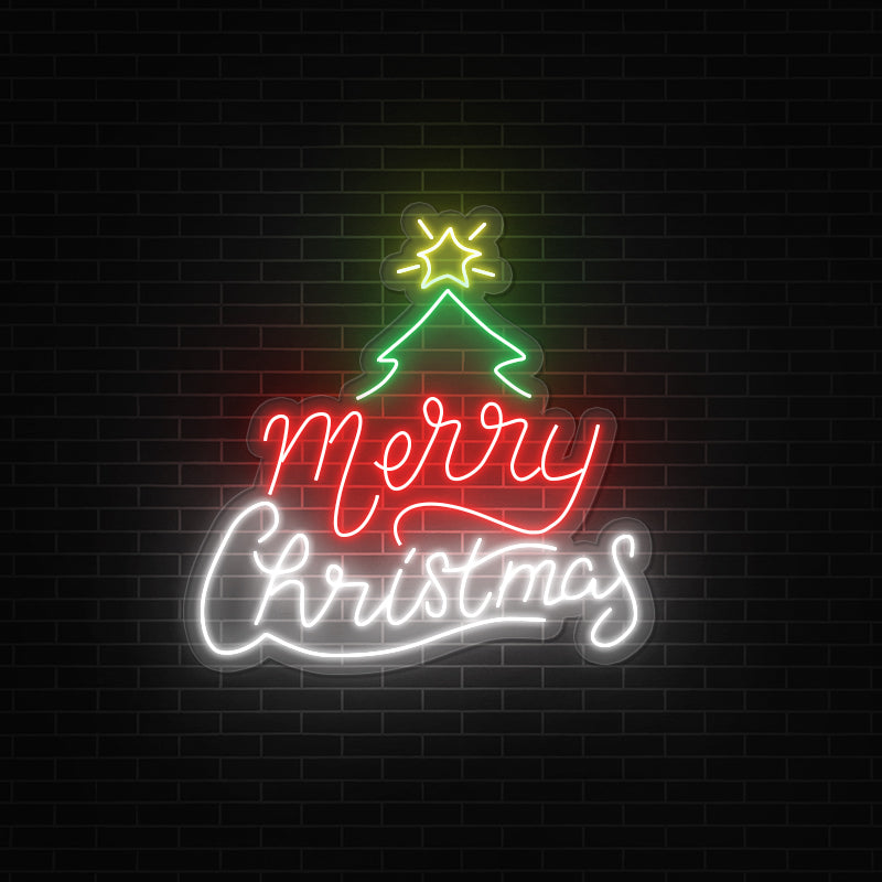 Merry Christmas Neon Sign Decoration