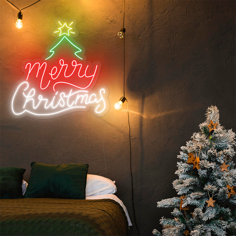 Merry Christmas Neon Sign Decoration