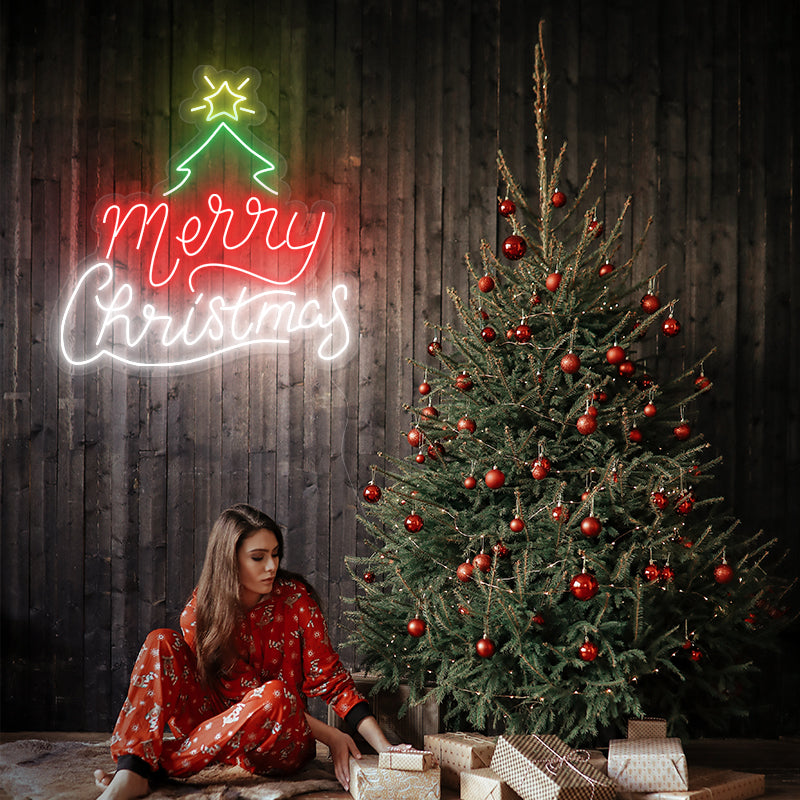 Merry Christmas Neon Sign Decoration