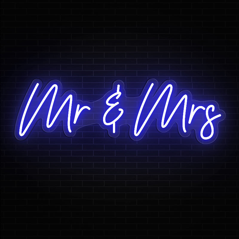 Mr & Mrs Neon Sign