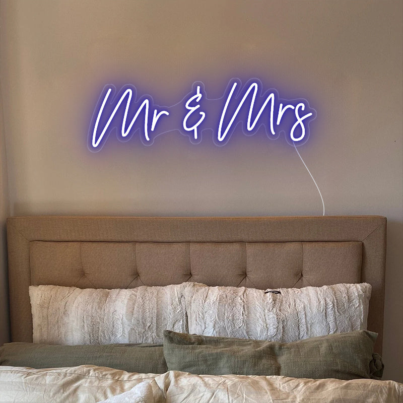 Mr & Mrs Neon Sign