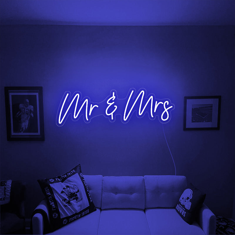 Mr & Mrs Neon Sign