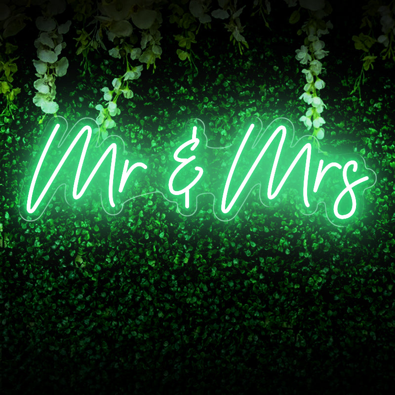 Mr & Mrs Neon Sign